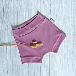 Shortie Rib Jersey Oud Lila