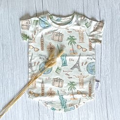 Curved Hem Tee Travel The World