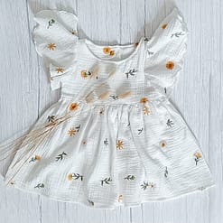 Hydrofiel Jurk Embroidery Flower