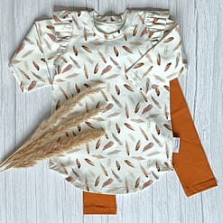 Ruffle Dress Natuurlijke Veren