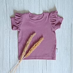 Ruffle T-Shirt Rib Jersey Oudlila